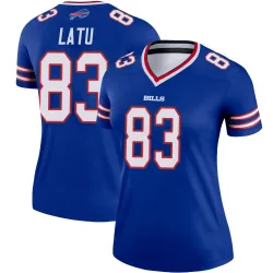 Women's Keleki Latu Buffalo Bills No.83 Legend Jersey - Royal