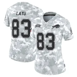 Women's Keleki Latu Buffalo Bills No.83 Limited 2024 Salute to Service Jersey - Arctic Camo