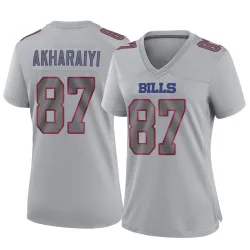Women's Kelly Akharaiyi Buffalo Bills No.87 Game Atmosphere Fashion Jersey - Gray