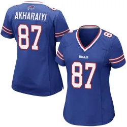 Women's Kelly Akharaiyi Buffalo Bills No.87 Game Team Color Jersey - Royal Blue