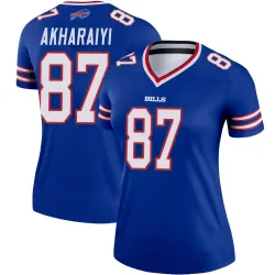 Women's Kelly Akharaiyi Buffalo Bills No.87 Legend Jersey - Royal