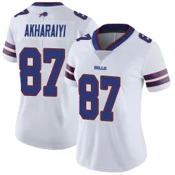 Women's Kelly Akharaiyi Buffalo Bills No.87 Limited Color Rush Vapor Untouchable Jersey - White