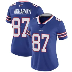 Women's Kelly Akharaiyi Buffalo Bills No.87 Limited Team Color Vapor Untouchable Jersey - Royal