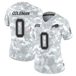 Women's Keon Coleman Buffalo Bills No.0 Limited 2024 Salute to Service Jersey - Arctic Camo