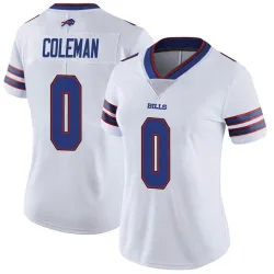 Women's Keon Coleman Buffalo Bills No.0 Limited Color Rush Vapor Untouchable Jersey - White