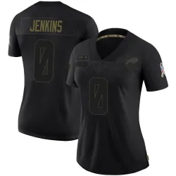 Women's Keonta Jenkins Buffalo Bills No.0 Limited 2020 Salute To Service Jersey - Black