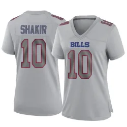Women's Khalil Shakir Buffalo Bills No.10 Game Atmosphere Fashion Jersey - Gray