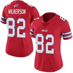 Women's Kristian Wilkerson Buffalo Bills No.82 Limited Color Rush Vapor Untouchable Jersey - Red