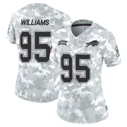 Women's Kyle Williams Buffalo Bills No.95 Limited 2024 Salute to Service Jersey - Arctic Camo