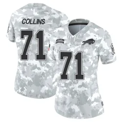 Women's La'el Collins Buffalo Bills No.71 Limited 2024 Salute to Service Jersey - Arctic Camo