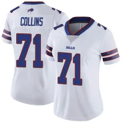 Women's La'el Collins Buffalo Bills No.71 Limited Color Rush Vapor Untouchable Jersey - White