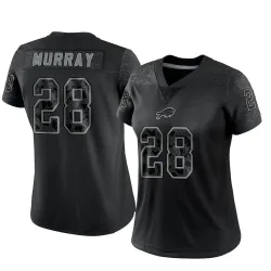 Women's Latavius Murray Buffalo Bills No.28 Limited Reflective Jersey - Black
