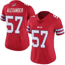 Women's Lorenzo Alexander Buffalo Bills No.57 Limited Color Rush Vapor Untouchable Jersey - Red
