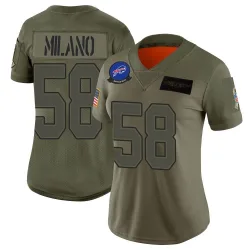 Women's Matt Milano Buffalo Bills No.58 Limited 2019 Salute to Service Jersey - Camo