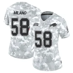 Women's Matt Milano Buffalo Bills No.58 Limited 2024 Salute to Service Jersey - Arctic Camo