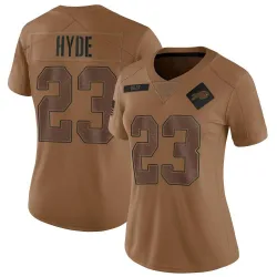 Women's Micah Hyde Buffalo Bills No.23 Limited 2023 Salute To Service Jersey - Brown