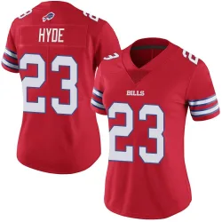 Women's Micah Hyde Buffalo Bills No.23 Limited Color Rush Vapor Untouchable Jersey - Red
