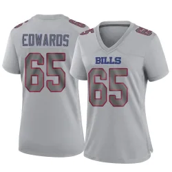 Women's Mike Edwards Buffalo Bills No.65 Game Atmosphere Fashion Jersey - Gray