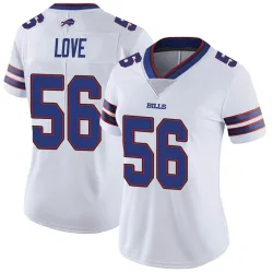 Women's Mike Love Buffalo Bills No.56 Limited Color Rush Vapor Untouchable Jersey - White