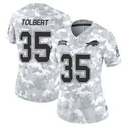 Women's Mike Tolbert Buffalo Bills No.35 Limited 2024 Salute to Service Jersey - Arctic Camo
