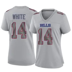 Women's Mike White Buffalo Bills No.14 Game Atmosphere Fashion Jersey - Gray