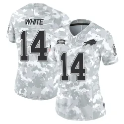 Women's Mike White Buffalo Bills No.14 Limited 2024 Salute to Service Jersey - Arctic Camo
