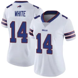 Women's Mike White Buffalo Bills No.14 Limited Color Rush Vapor Untouchable Jersey - White