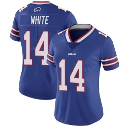 Women's Mike White Buffalo Bills No.14 Limited Team Color Vapor Untouchable Jersey - Royal