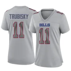 Women's Mitchell Trubisky Buffalo Bills No.11 Game Atmosphere Fashion Jersey - Gray
