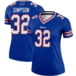 Women's O. J. Simpson Buffalo Bills No.32 Legend Jersey - Royal