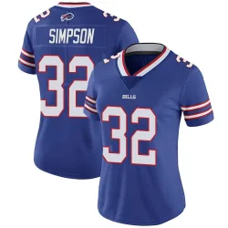 Women's O. J. Simpson Buffalo Bills No.32 Limited Team Color Vapor Untouchable Jersey - Royal