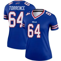 Women's O'Cyrus Torrence Buffalo Bills No.64 Legend Jersey - Royal