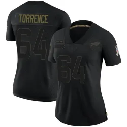 Women's O'Cyrus Torrence Buffalo Bills No.64 Limited 2020 Salute To Service Jersey - Black