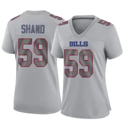 Women's Paris Shand Buffalo Bills No.59 Game Atmosphere Fashion Jersey - Gray