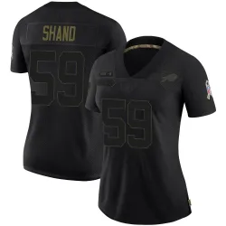 Women's Paris Shand Buffalo Bills No.59 Limited 2020 Salute To Service Jersey - Black