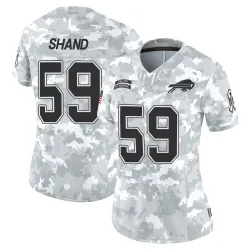 Women's Paris Shand Buffalo Bills No.59 Limited 2024 Salute to Service Jersey - Arctic Camo
