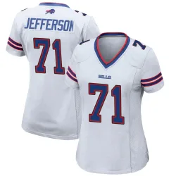Women's Quinton Jefferson Buffalo Bills No.71 Game Jersey - White