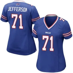 Women's Quinton Jefferson Buffalo Bills No.71 Game Team Color Jersey - Royal Blue