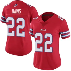 Women's Ray Davis Buffalo Bills No.22 Limited Color Rush Vapor Untouchable Jersey - Red