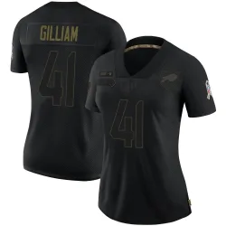 Women's Reggie Gilliam Buffalo Bills No.41 Limited 2020 Salute To Service Jersey - Black