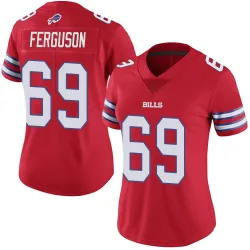 Women's Reid Ferguson Buffalo Bills No.69 Limited Color Rush Vapor Untouchable Jersey - Red