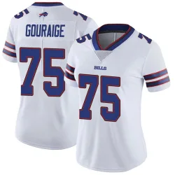 Women's Richard Gouraige Buffalo Bills No.75 Limited Color Rush Vapor Untouchable Jersey - White