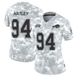 Women's Rickey Hatley Buffalo Bills No.94 Limited 2024 Salute to Service Jersey - Arctic Camo