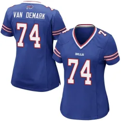 Women's Ryan Van Demark Buffalo Bills No.74 Game Team Color Jersey - Royal Blue