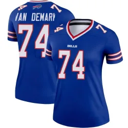 Women's Ryan Van Demark Buffalo Bills No.74 Legend Jersey - Royal