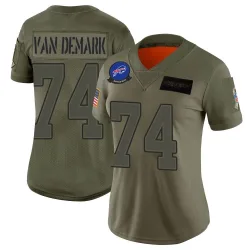 Women's Ryan Van Demark Buffalo Bills No.74 Limited 2019 Salute to Service Jersey - Camo