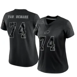 Women's Ryan Van Demark Buffalo Bills No.74 Limited Reflective Jersey - Black