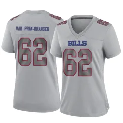 Women's Sedrick Van Pran-Granger Buffalo Bills No.62 Game Atmosphere Fashion Jersey - Gray
