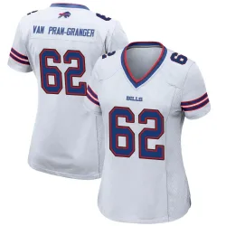 Women's Sedrick Van Pran-Granger Buffalo Bills No.62 Game Jersey - White