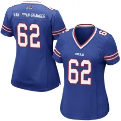 Women's Sedrick Van Pran-Granger Buffalo Bills No.62 Game Team Color Jersey - Royal Blue